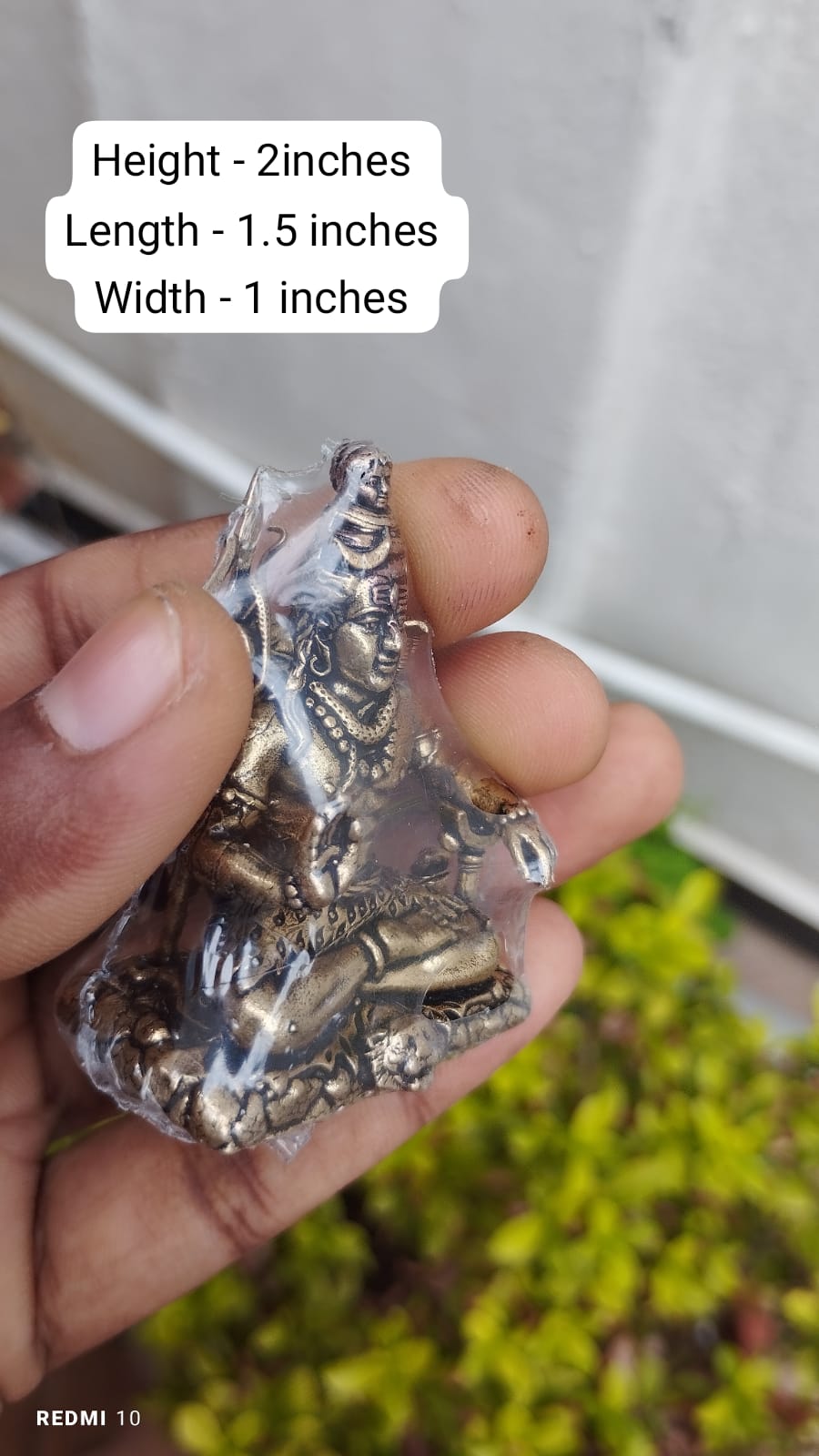 Brass Shiv Idol – Antique Finish Mahadev Murti for Home Temple, Meditation & Spiritual Decor